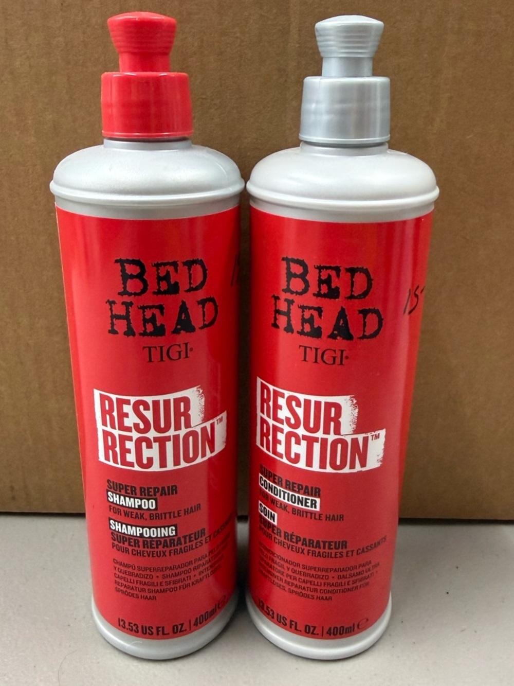 Bed Head Resurrection Super Repair Shampoo & Conditioner Set - Red & Silver